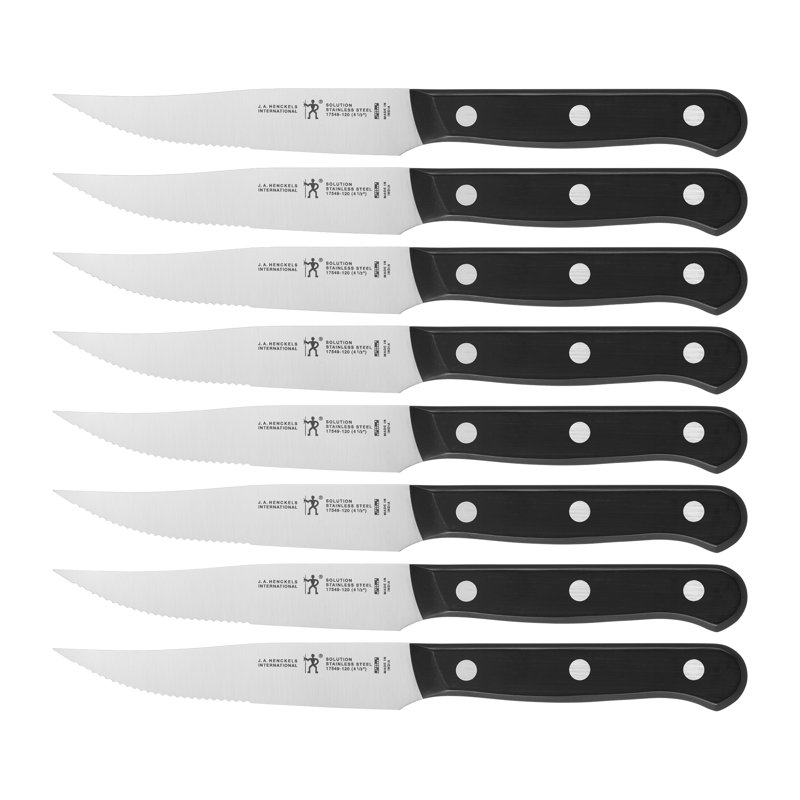Henckels Solution 8 Piece Stainless Steel Steak Knife Set & Reviews Wayfair